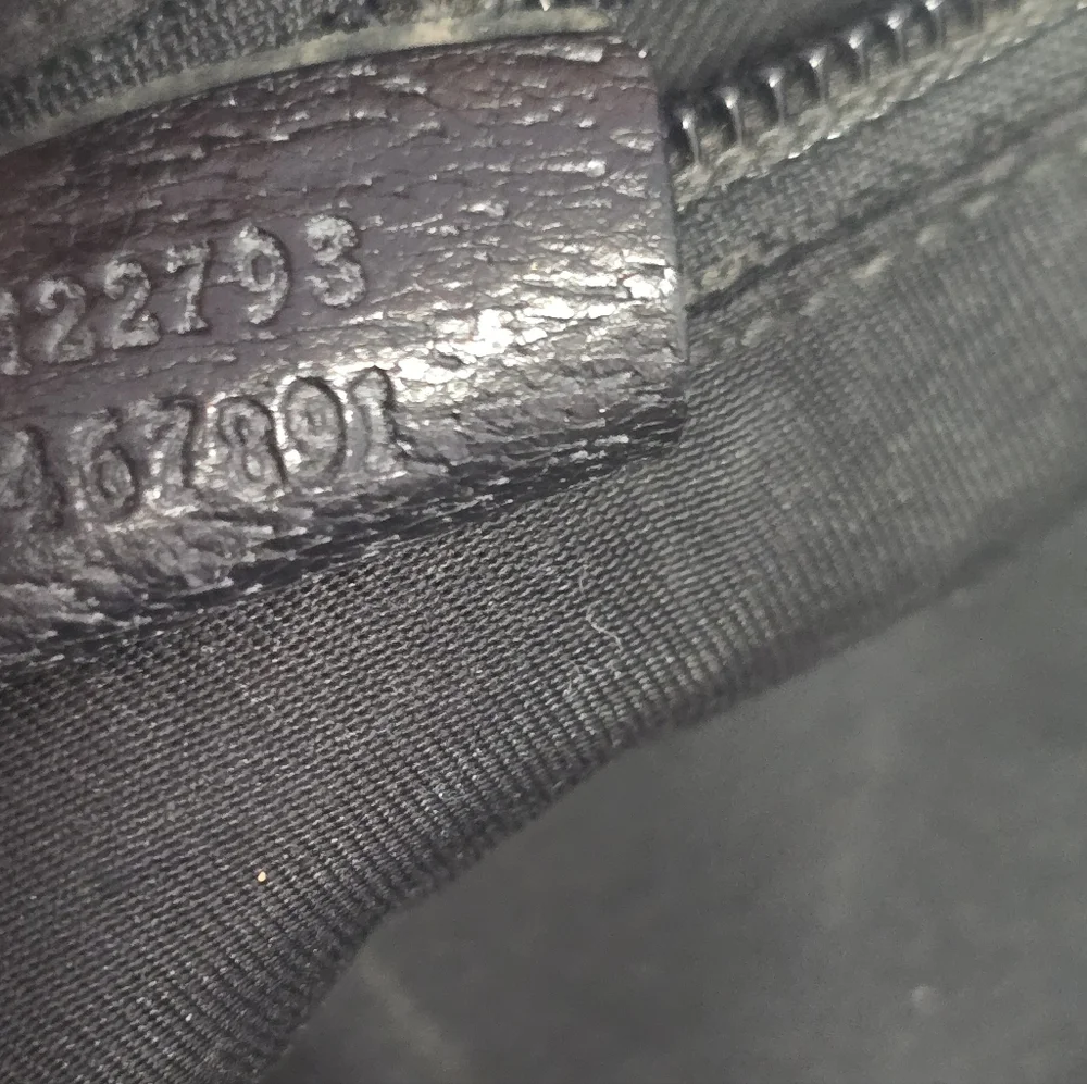 Gucci Black GG Monogram Canvas Crossbody Bag FAIR - Picture 12 of 15